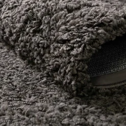 Wohnen Dunkelgrauer Teppich mit Hochflor - Rosarios