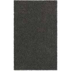 Wohnen Dunkelgrauer Teppich mit Hochflor - Rosarios