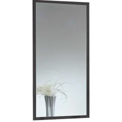 Outlet Wohnen Dunkelgrauer Wandspiegel in modernem Design - Ardila