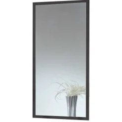 Outlet Wohnen Dunkelgrauer Wandspiegel in modernem Design - Ardila