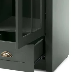 Best Wohnen Dunkelgrüne Country Möbel Set - Niestov (vierteilig)