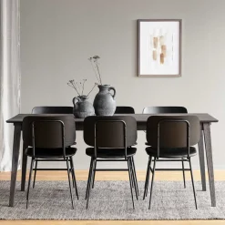Best Wohnen Dunkle Essgruppe im Skandi Design - Casna (siebenteilig)
