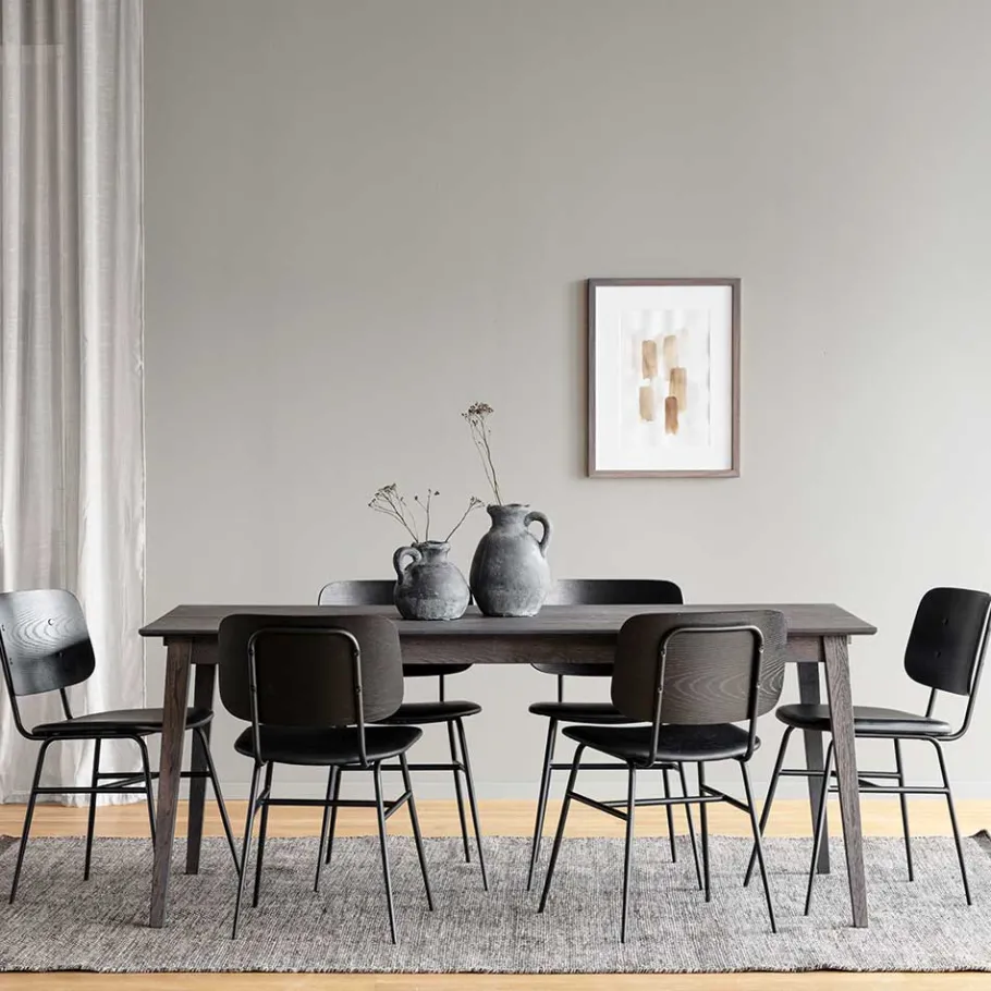 Best Wohnen Dunkle Essgruppe im Skandi Design - Casna (siebenteilig)