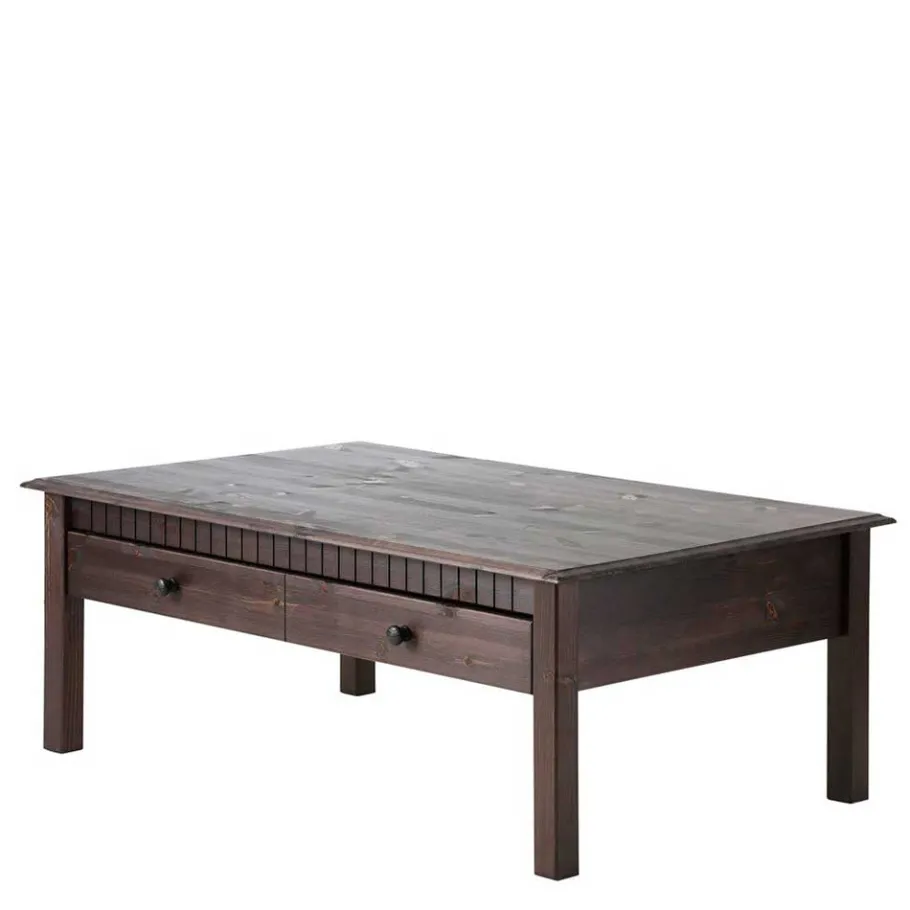 Clearance Wohnen Dunkler Country Couchtisch in Wenge Braun - Berto