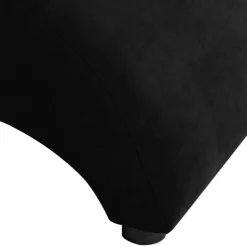 Online Wohnen Dunkler Relaxsessel aus Velours Schwarz - Leverias