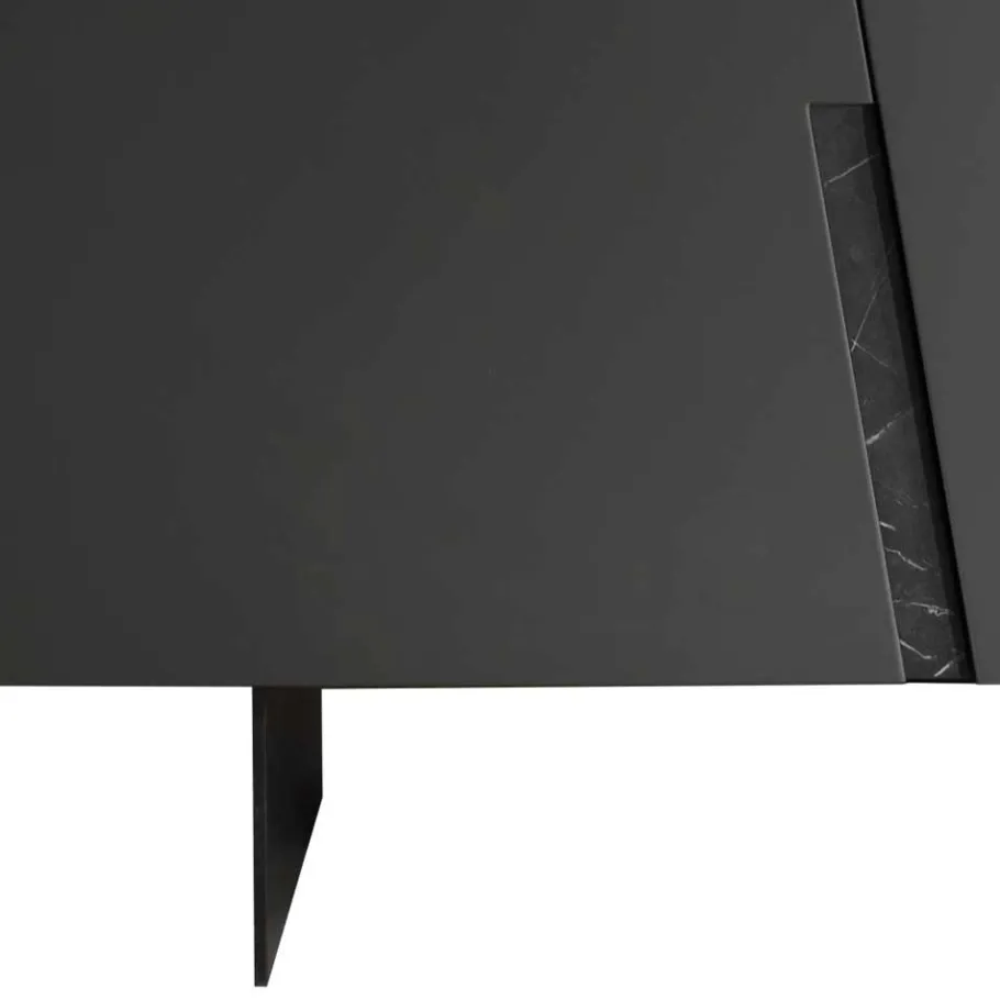 New Wohnen Dunkles Design Sideboard 160 cm breit - Dreamings