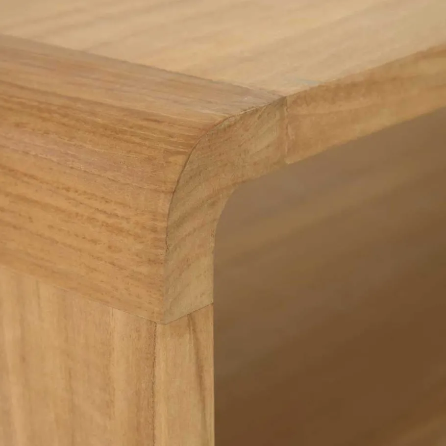 Sale Wohnen Echtholz Waschtisch aus Teak mit Wiener Geflecht - Tiranny