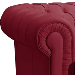 Best Wohnen Echtleder Sessel in Rot - Geoloro
