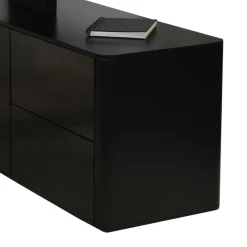 Hot Wohnen Eck PC Schreibtisch Cigemba in Schwarz
