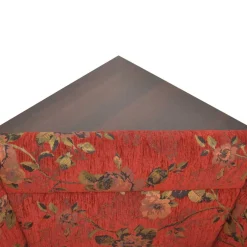 Hot Wohnen Eckbank Set in Nussbaum Braun mit Rot - Baltymore (vierteilig)