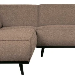 Discount Wohnen Eckcouch in hellem Braun Buklee - Mercana