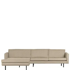 Best Wohnen Eckcouch in L-Form aus Boucle in Beige - Glamoure