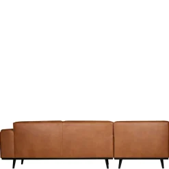 New Wohnen Eckgarnitur Ledercouch in Cognac - Liano