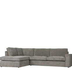 Best Wohnen Ecksofa Hope aus Cord-Webstoff und Massivholz