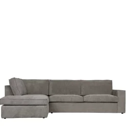 Best Wohnen Ecksofa Hope aus Cord-Webstoff und Massivholz