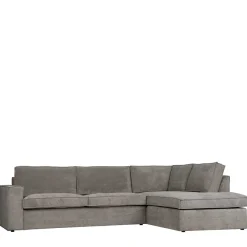 Best Wohnen Ecksofa Hope aus Cord-Webstoff und Massivholz