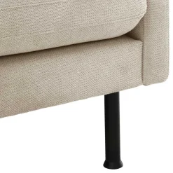 Wohnen Ecksofa in Beige mit Schwarz - Roco