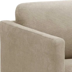 Wohnen Ecksofa in Beige mit Schwarz - Roco