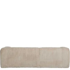 Discount Wohnen Ecksofa in Beige Ribcord - Fanandro