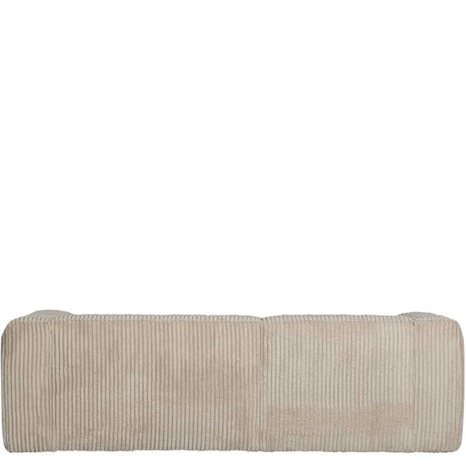 Discount Wohnen Ecksofa in Beige Ribcord - Fanandro