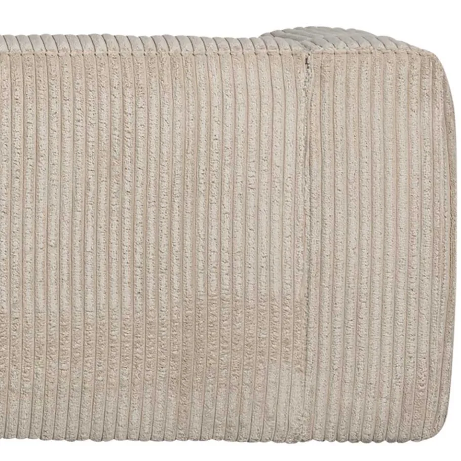 Discount Wohnen Ecksofa in Beige Ribcord - Fanandro