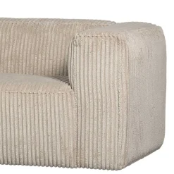 Discount Wohnen Ecksofa in Beige Ribcord - Fanandro