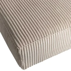 Discount Wohnen Ecksofa in Beige Ribcord - Fanandro