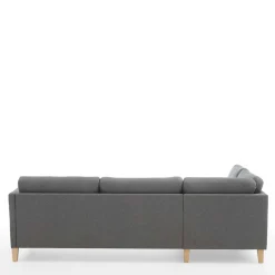 Best Wohnen Ecksofa in Grau Stoff - Dreisitzer - Donnsai