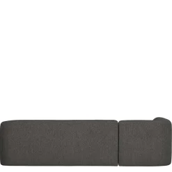 Discount Wohnen Ecksofa in Schwarzgrau Chenille - Barat