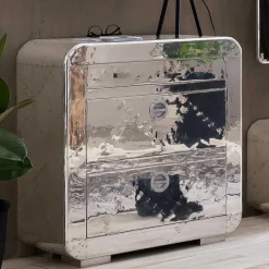 New Wohnen Edle Design Flurmöbel in Silber - Pilot (sechsteilig)
