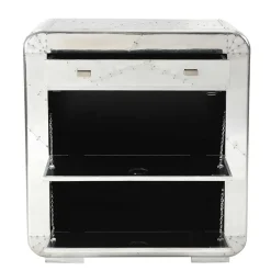 New Wohnen Edle Design Flurmöbel in Silber - Pilot (sechsteilig)