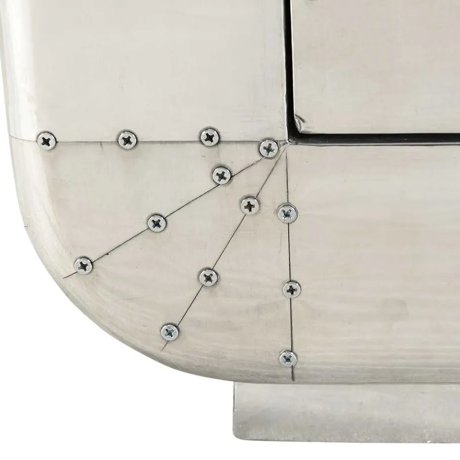 New Wohnen Edle Design Flurmöbel in Silber - Pilot (sechsteilig)