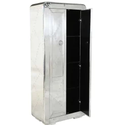 New Wohnen Edle Design Flurmöbel in Silber - Pilot (sechsteilig)