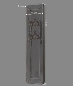 New Wohnen Edle Design Flurmöbel in Silber - Pilot (sechsteilig)