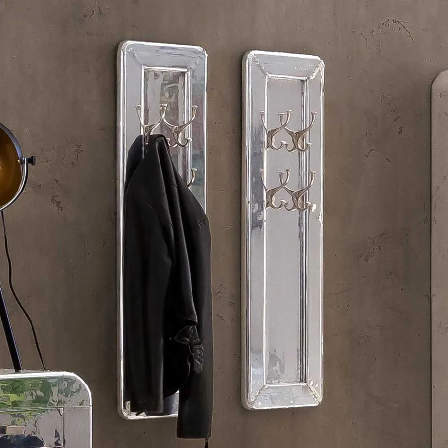 New Wohnen Edle Design Flurmöbel in Silber - Pilot (sechsteilig)