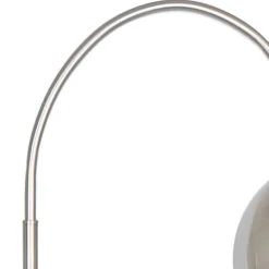 New Wohnen Edle Stehleuchte in matter Edelstahl Optik - Olenora