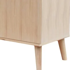 Best Wohnen Eiche Bianco Sideboard mit Schiebetüren - Saimoon