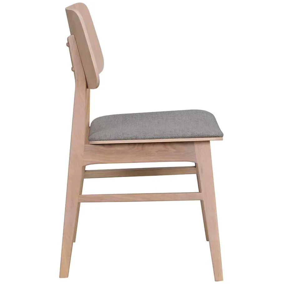 Wohnen Eiche Essstuhl in White Wash - Cellon (2er Set)