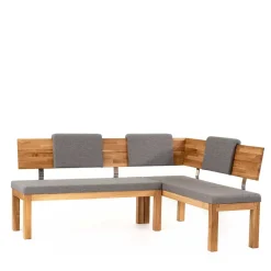 New Wohnen Eiche Massivholz Eckbank modern - Lea