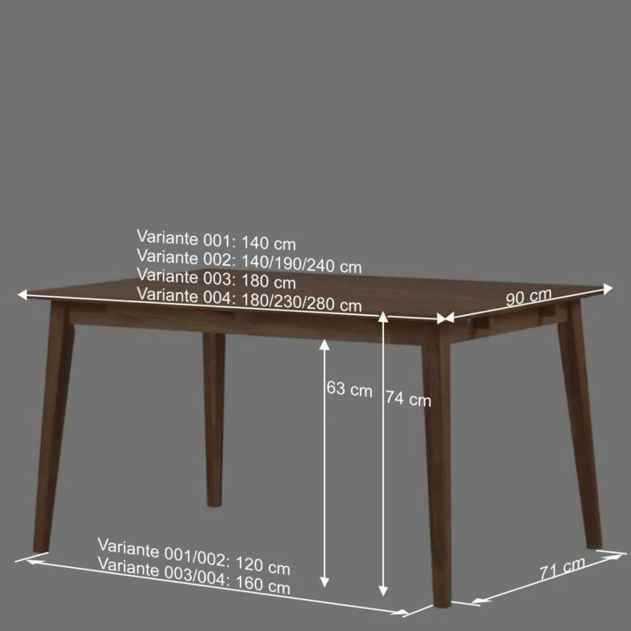 Sale Wohnen Eiche Massivholz Essenstisch geölt - Number