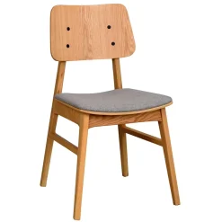 New Wohnen Eichenholz Stuhl mit Polster - Onan (2er Set)