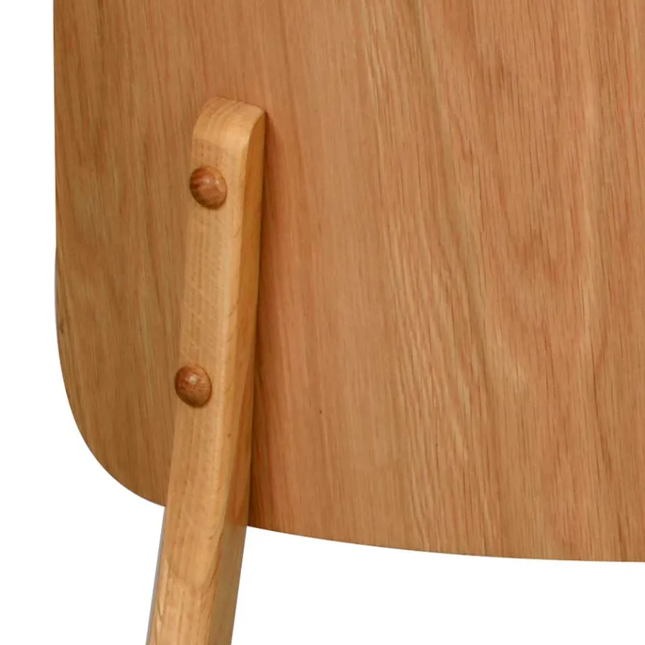 New Wohnen Eichenholz Stuhl mit Polster - Onan (2er Set)