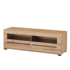 Outlet Wohnen Eicheoptik Wohnzimmermöbel Set - Brocus (vierteilig)