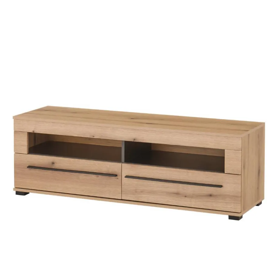 Outlet Wohnen Eicheoptik Wohnzimmermöbel Set - Brocus (vierteilig)