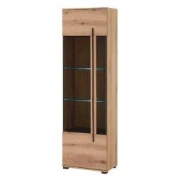 Outlet Wohnen Eicheoptik Wohnzimmermöbel Set - Brocus (vierteilig)