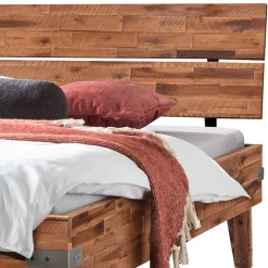 Sale Wohnen Einzelbett Bett aus Massivholz Akazie - Cuatro