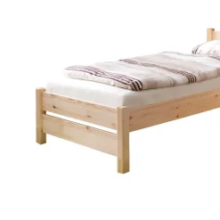 Wohnen Einzelbett Jeff aus Kiefer Massivholz