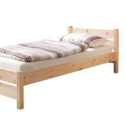 Wohnen Einzelbett Jeff aus Kiefer Massivholz