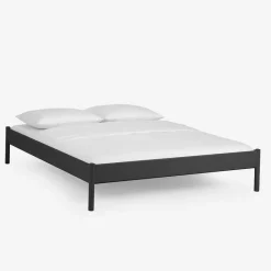 Hot Wohnen Einzelbett Lanuge aus schwarzem Metall (zweiteilig)
