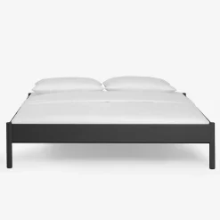 Hot Wohnen Einzelbett Lanuge aus schwarzem Metall (zweiteilig)